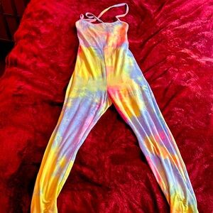 SHEIN Multicolor Tie-Dye Kids One Piece